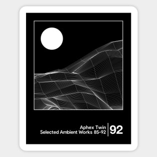 Aphex Twin - Selected Ambient Works / Minimalist Style Graphic Design Sticker